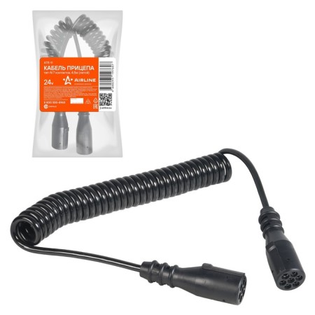 AIRLINE trailer cable, 24V, type-n 7 contacts 4.5 m, cast