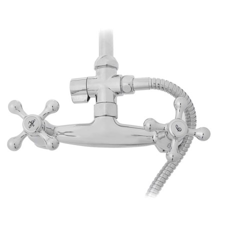 Bar with the Accoona A8176-1 mixer, two-leaf, with a tropical shower, chrome-1