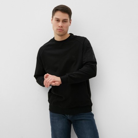 Male sweatshirt, black color, size 52 (XL)