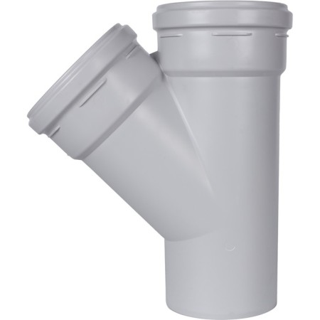 Sewer tee stout SKB-0015-11145, 110 mm, 45 °, silent-1