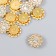Decor for creativity Plastic "Flower-Sun Crystal" set 12 pcs 1.4x1.4 cm