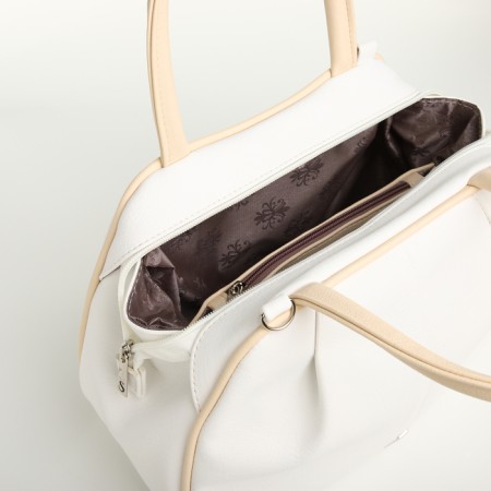 Women's bag with lightning, white color-5
