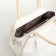 Women's bag with lightning, white color
