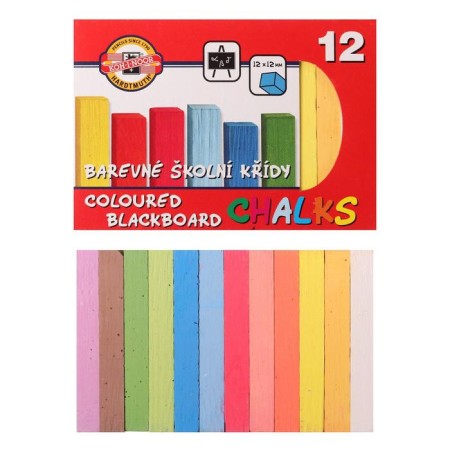 Small-colored crayons 12 pieces Koh-I-Noor 1125, rectangular