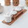 Ceramic set for spices and oils "Estet", 4 items: 2 capacities 250 ml, 2 capacities 150 ml, 3 spoons