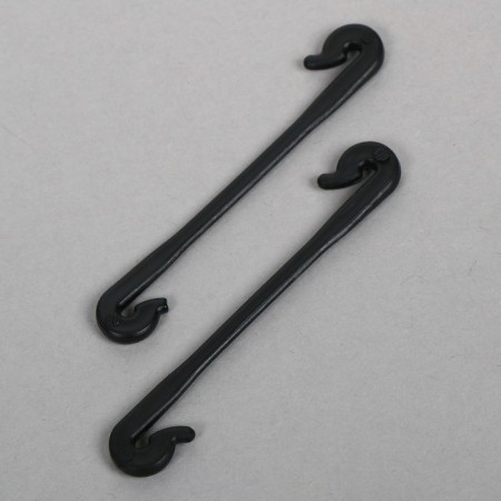 Kistapelter, 6 cm, plastic, black, Greengo-6