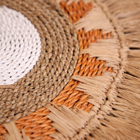 Wicker rug round 50 cm-2