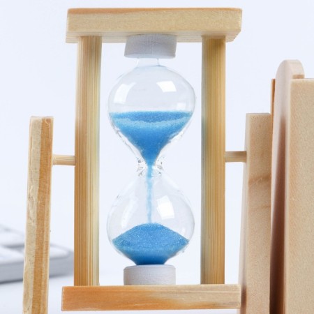 Organizer for the office with sand clock (2 in 1) “No. 1”, 9.5 x 13.5 cm-6