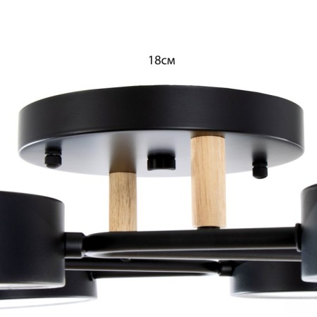 Almo chandelier 6XLED 144W 3000-6000K Black 80x58x21 cm Bayerlux-8