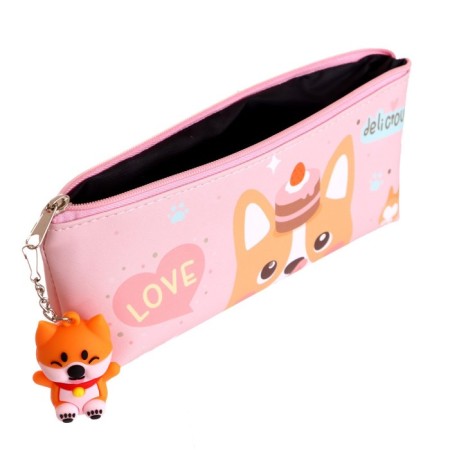 School Penal on a zipper, with a suspension, "dog", mix-5