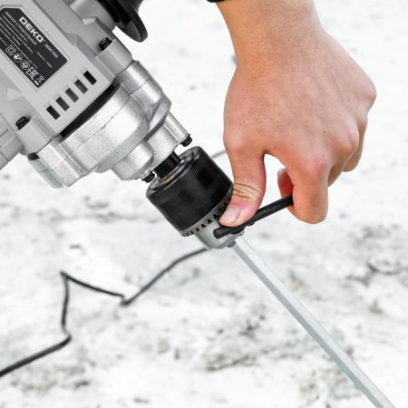 Construction mixer DEKO DKM1500, with a cartridge, speed adjustment, 1500 watts, 0-800 rpm-7