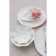 Porcelain dish for supply magistro "abundance", 22.5 cm, porcelain, white color