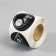 Sticker Paper "Geometry Abstraction" embossing silver d = 3.8 cm 252 pcs in the roll