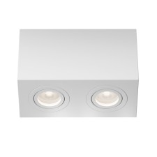 Technical C017CL-02W, 2XGU10, 50W, 20x10x1.5 cm lamp, white, white color