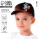 Baby cap for the boy "Iza", black color, rr 54