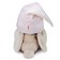 Soft toy "Bunny mi with a pink pillow - unicorn", 18 cm