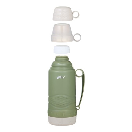 Thermos 1.8 l, with a glass flask, retains heat 24 hours, green-1