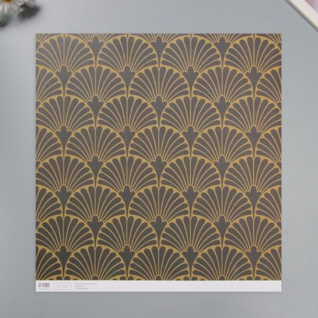 Scrapbooking Paper "Fan" density 180 grams set 5 pcs 30.5x32 cm-2