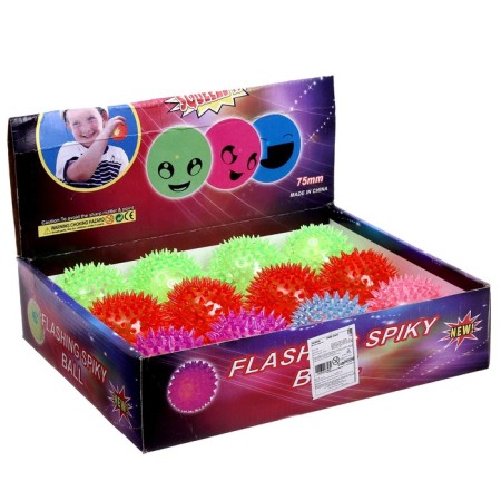 Ball "Hedgehog", light, with a squeak, Mix color-5