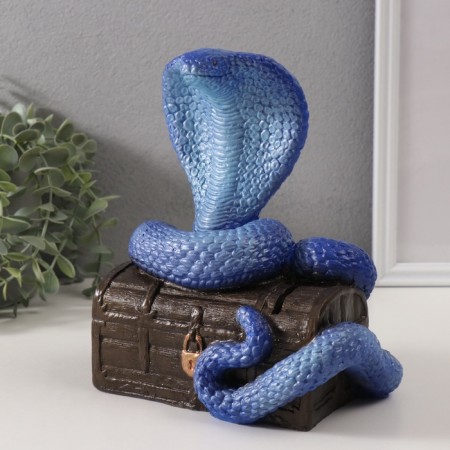 New Year's piggy bank "Cobra on the chest" 20 x 17 x 12 cm.-1