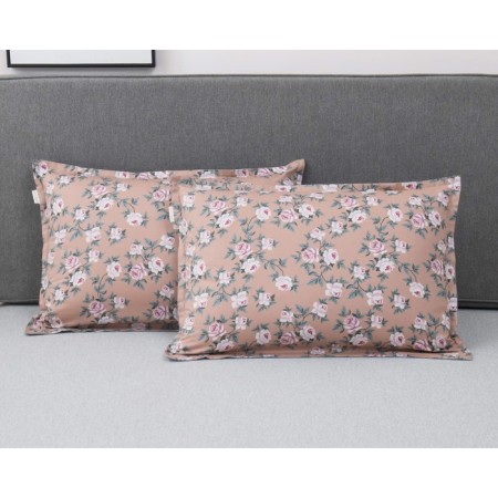 Pillowcase "Rosario", size 50x70, coffee color