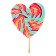 Caramel on the stick "Lolly Heart Big", mix 140 g