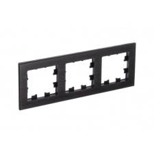 Frame for the socket/switch Sche Atn312303 Atlasdesign Nature, metal, Onyx color