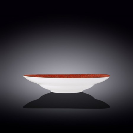 Deep plate Wilmax England Splach, D = 28.5 cm, 500 ml, red color-1