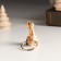 Polystone keychain "Dragon with treasures" mix 2.2x2x3.6 cm