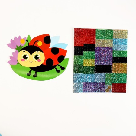 Mosaic Stylenic Form "God's Layer on a leaf." Set for creativity-2