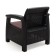 Roatan chair, with cup holders, 73x70x79 cm, mocko color, with a brown pillow