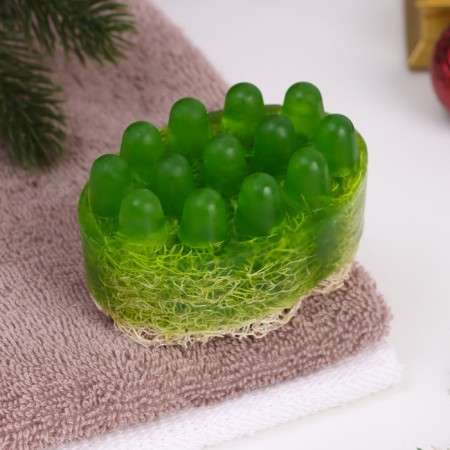 New Year. SPA soap - care for the bath and sauna "Apple in Karamel" 100 g-1