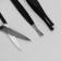 Manicure set, 9 items, in case, black color