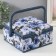 Casket for needlework "White-blue peonies" 20x20x11 cm