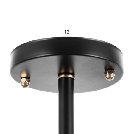 Molecule chandelier 6he27 40W black and gold 75x75x36 cm-7