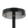 Molecule chandelier 6he27 40W black and gold 75x75x36 cm