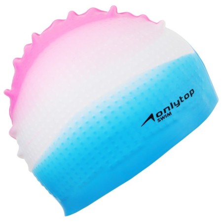 TwinTop swimming cap, silicone, girth 54-60 cm, Mix color-10