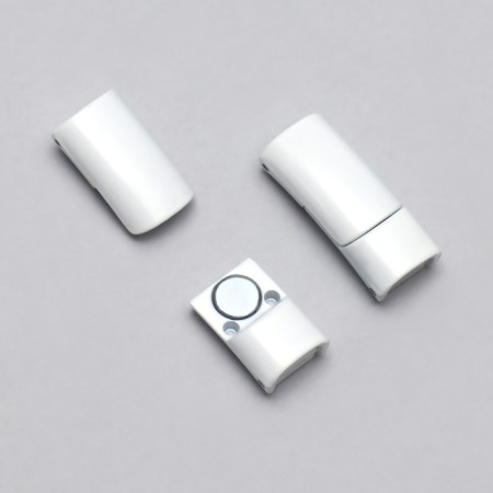 Cleep for laces, on magnets, steam, size 2.6 × 2 × 0.7 cm, white color-6