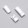 Cleep for laces, on magnets, steam, size 2.6 × 2 × 0.7 cm, white color