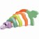 Developing toy 3 in 1 “On Safari with Elephants” for kids (pyramid, puzzle, play-balancer)
