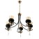 Lyra chandelier 5he27 40w Black 60x60x85 cm Bayerlux