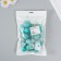 Decor for creativity "Balls turquoise" d = 2; 3; 3.5 and 4 cm set 20 pcs