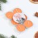 Set of candles of tea aromatic, 6 pcs, orange
