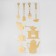 Interior mirror sticker "kitchen accessories" mix 31.5x62 cm