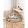 The tablecloth on the “Happy New Year” table, round, oxford, elastic band, size 120x120 cm, diameter 75-100 cm