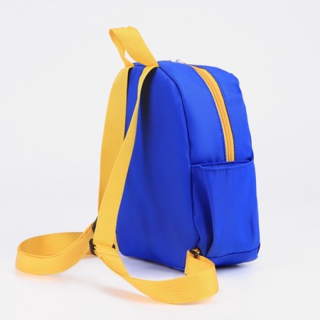 Baby backpack, lightning department, 2 side pockets, blue color-6