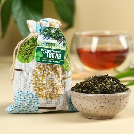 Tea in a bag of "mental warmth", Ivan tea with mint, 40 g.