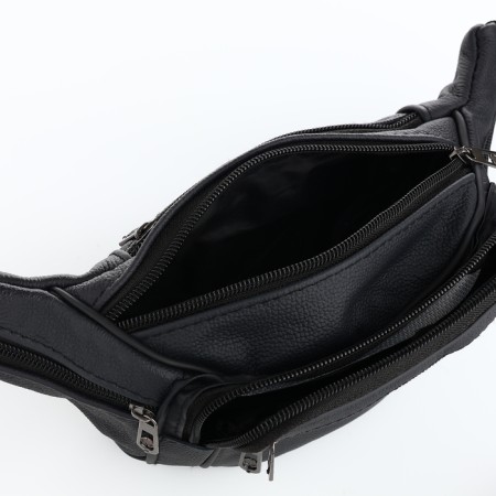 Lightning waist bag, black color-3