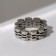 Ring "Steel" mechanism, color silver, 22 size