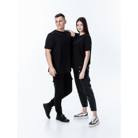 T-shirt unisex, size 44-46, black color-2